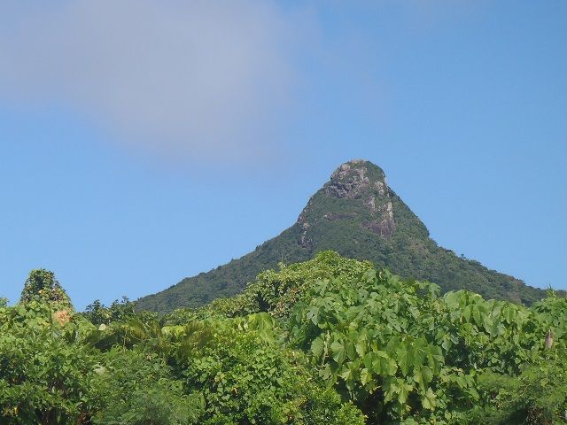 野底岳 人面顔の野底岳